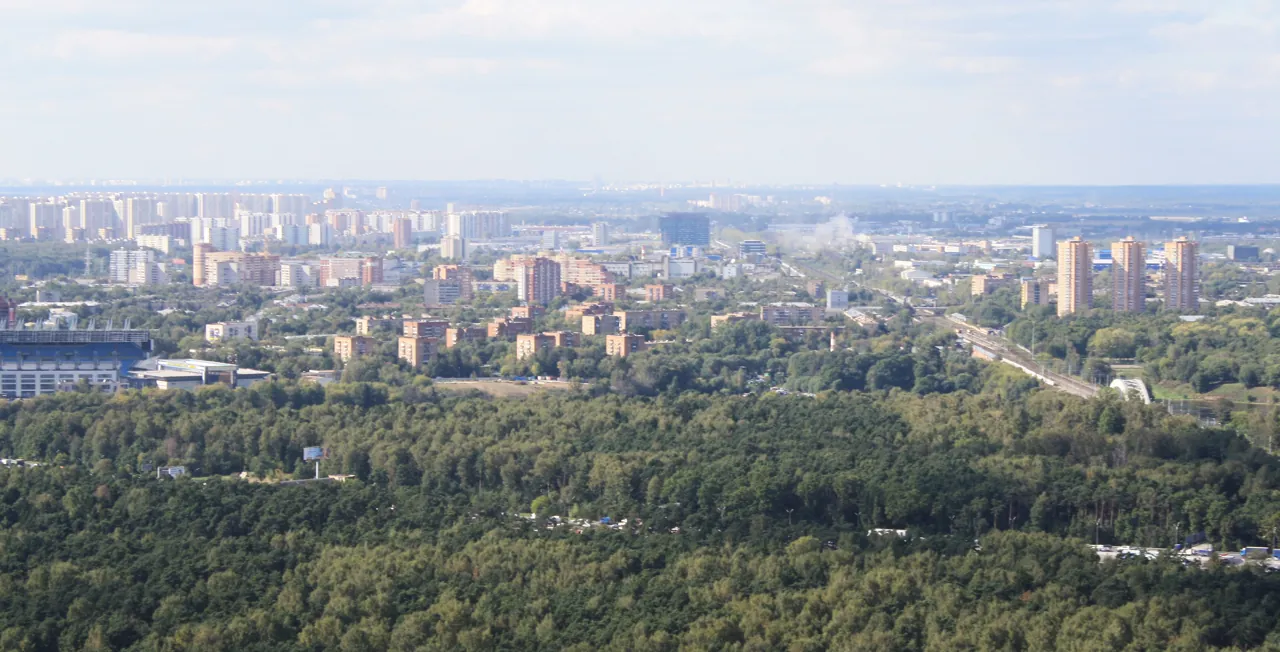 Панорама жилых кварталов Химок